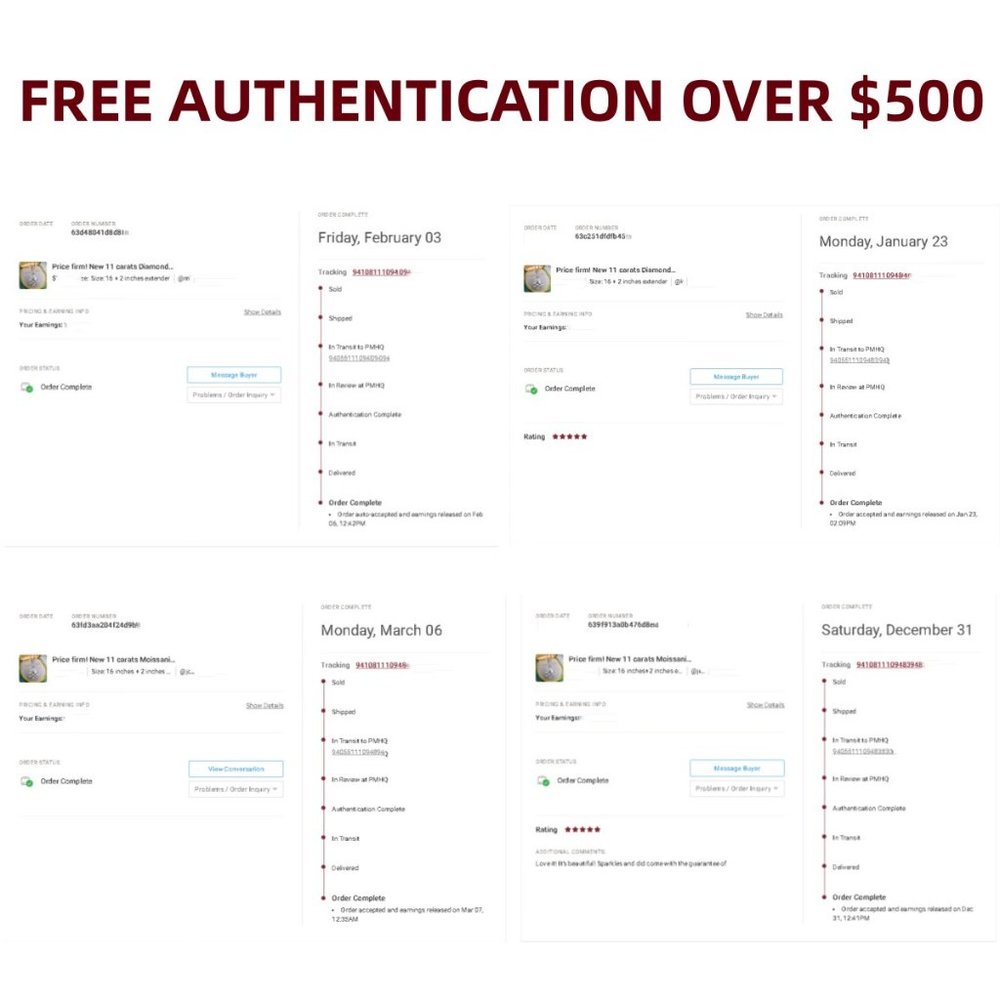 Price firm! New 11 carats Diamond Moissanite Necklace - Picture 9 of 10